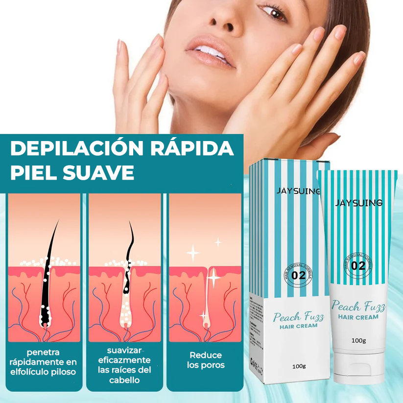 PeachSilk® - Crema Depilatoria Facial