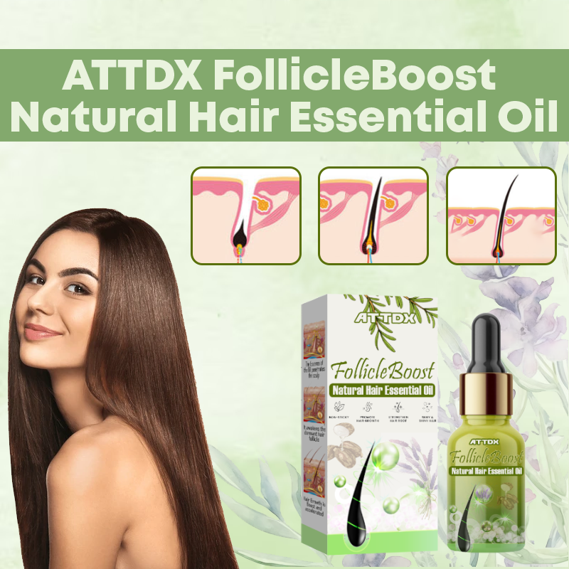 FollicleBoost® Aceite Natural - Aumenta un 87% el volumen capilar en 2 semanas!