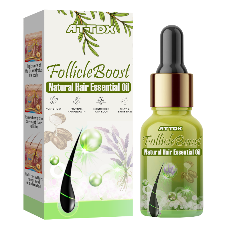 FollicleBoost® Aceite Natural - Aumenta un 87% el volumen capilar en 2 semanas!