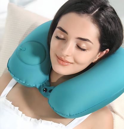 PillowPress® Almohada inflable - Tenga un sueño reparador donde vaya